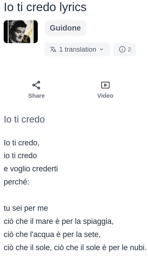io ti credo