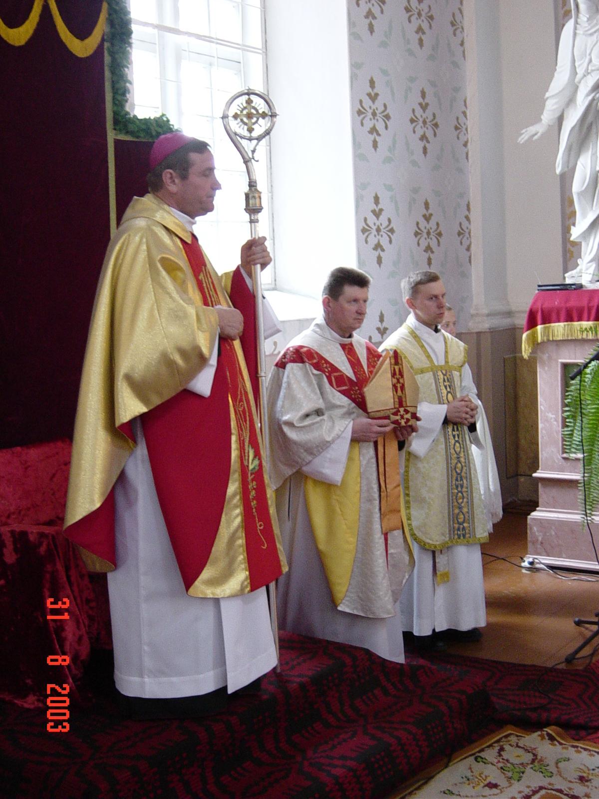 bīskapa Jāņa Bula vizitācija Vārkavas baznīcā