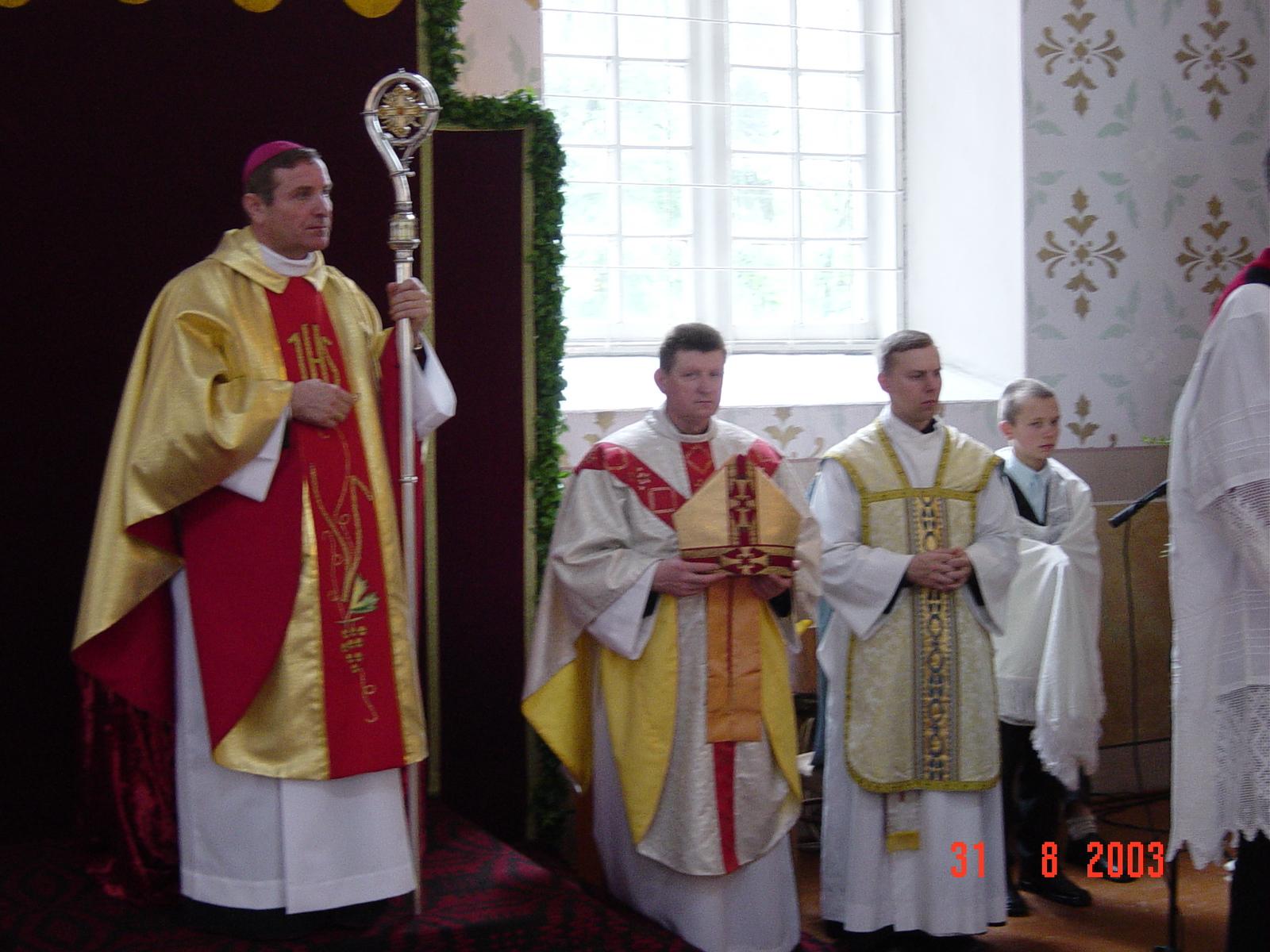 bīskapa Jāņa Bula vizitācija Vārkavas baznīcā