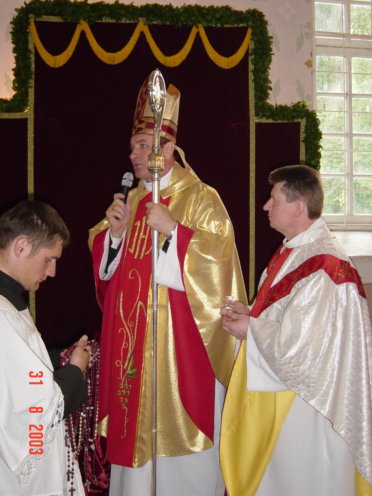 bīskapa Jāņa Bula vizitācija Vārkavas baznīcā