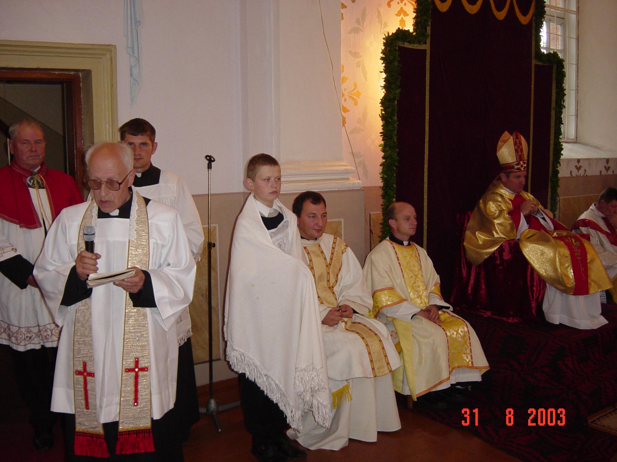 bīskapa Jāņa Bula vizitācija Vārkavas baznīcā