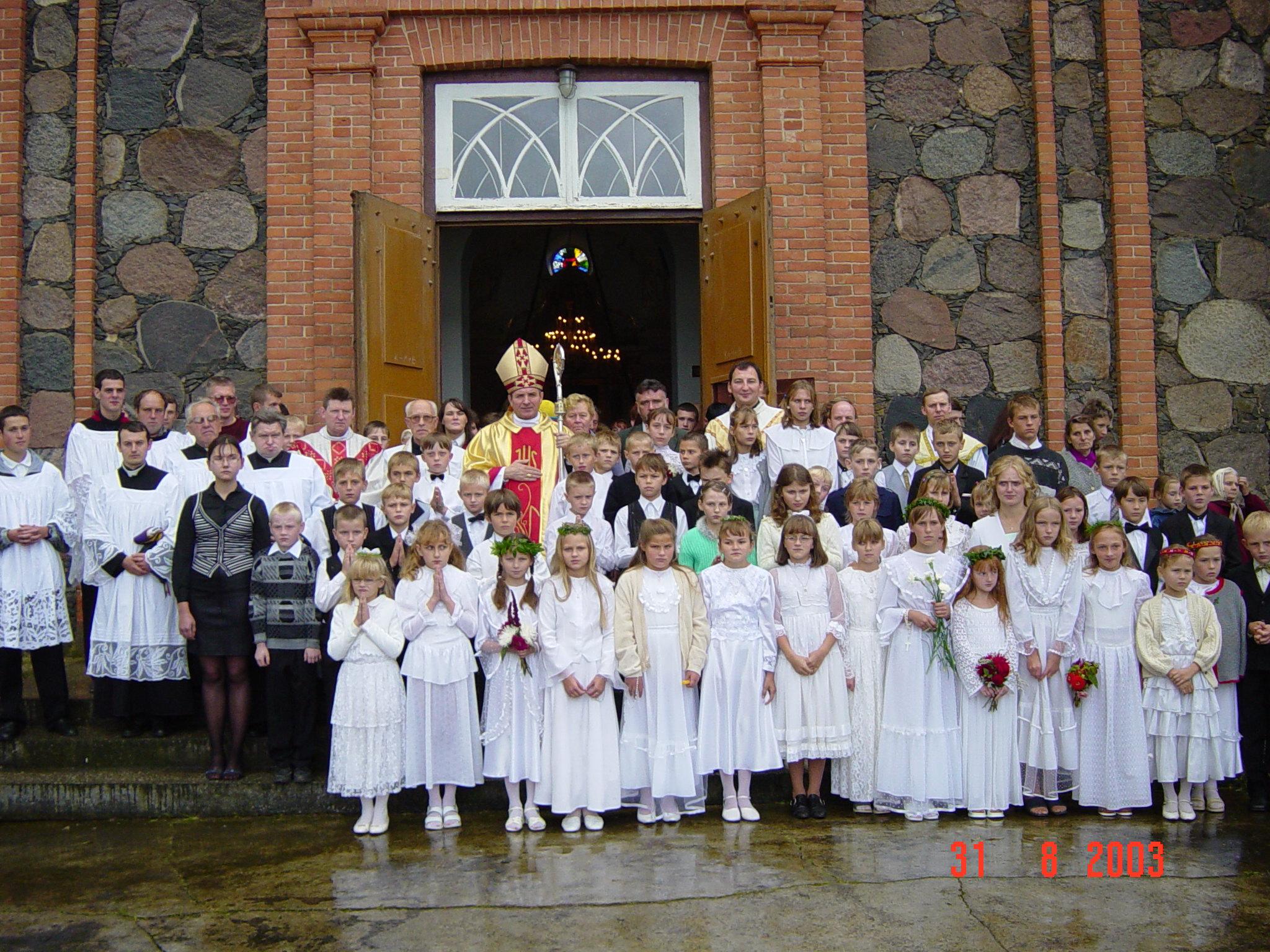 bīskapa Jāņa Bula vizitācija Vārkavas baznīcā
