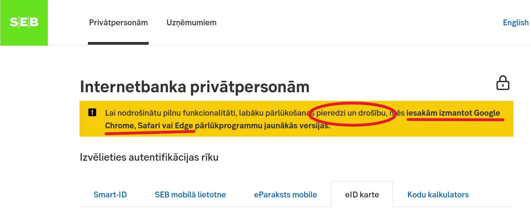 nestrādā id karte firefox